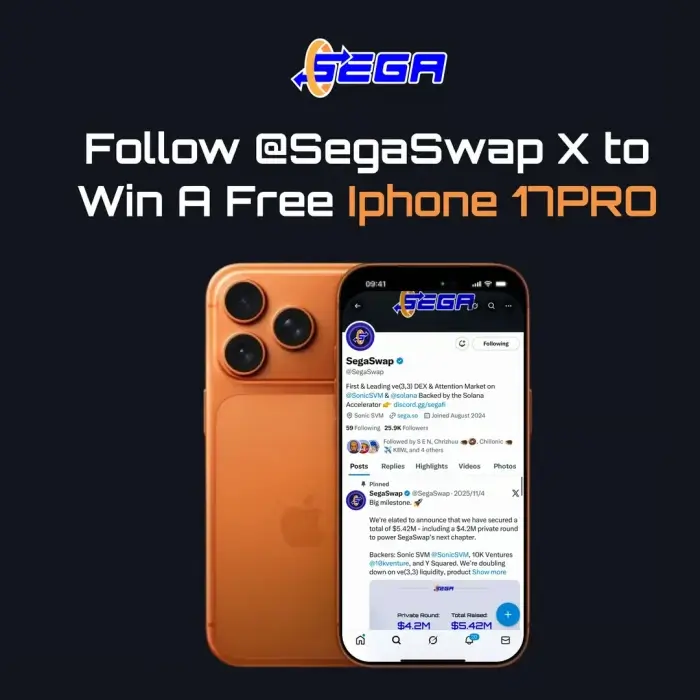 Win an iPhone 17 Pro By SegaSwap