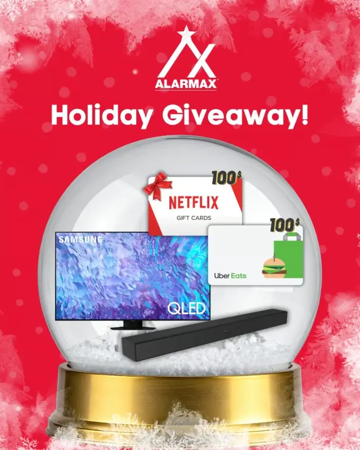 Alarmax Samsung 65 Q80C TV Giveaway