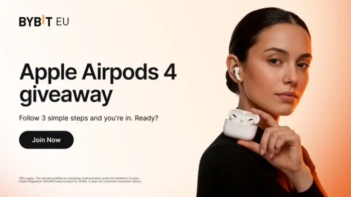 Apple AirPods 4 Giveaway By Bybit EU
