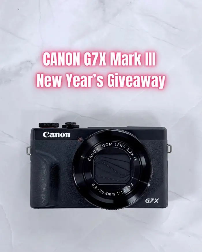 CANON G7X MARK III GIVEAWAY