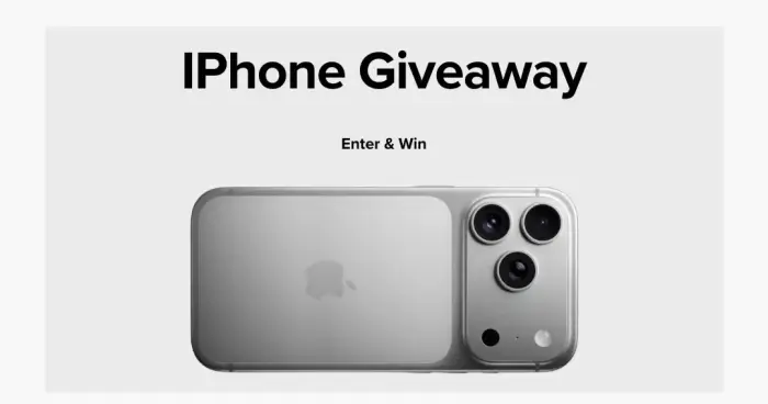 IPhone Giveaway By Gleam