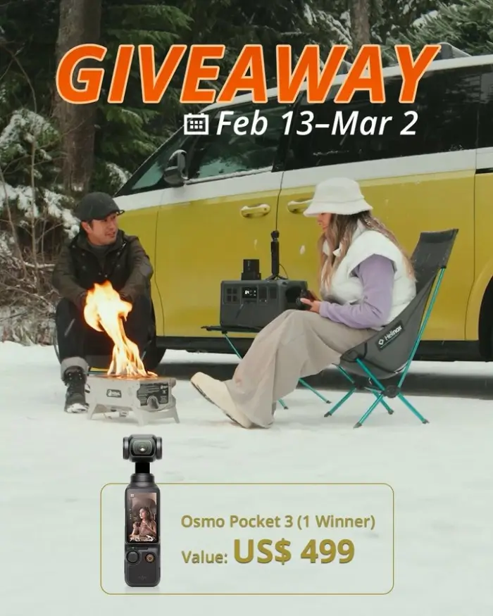 Osmo Pocket 3 Giveaway By DJI POWER