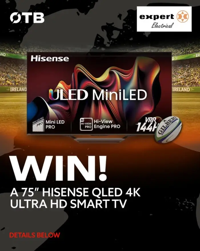 Win a 75-inch Hisense QLED 4K UltraHD Smart TV