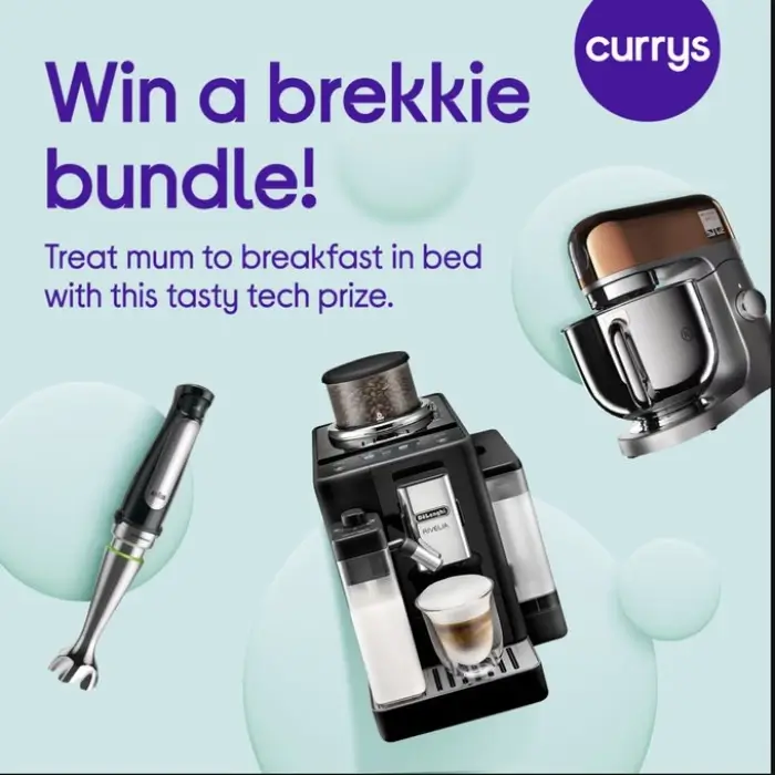 Win De’Longhi Coffee Machine, Braun Hand Blender