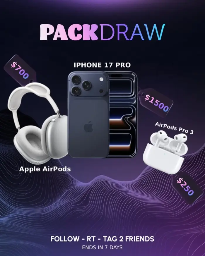 Win Phone Pro 17, Apple AirPod Max and Apple AirPod Pro 3
