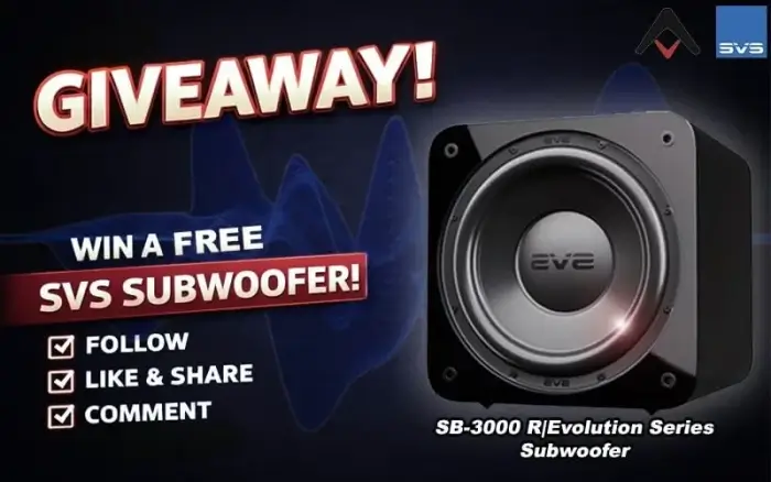 SVS SB-3000 Evolution Subwoofer Giveaway