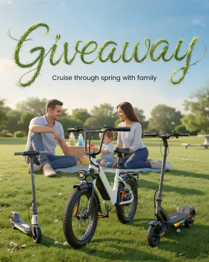 U8 E-bike, S Nova Pro E-scooter and S4 Kid’s E-scooter Giveaway