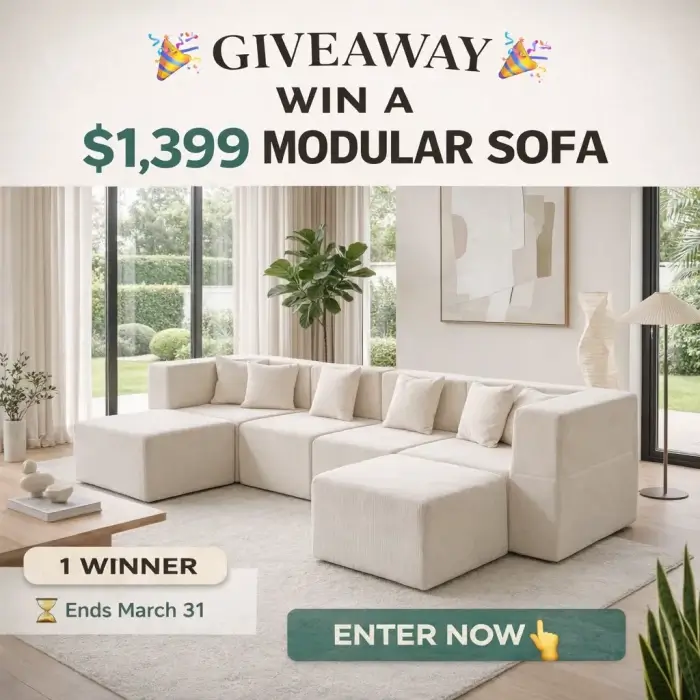 Win A $1399 Modular Sofa From Monvane