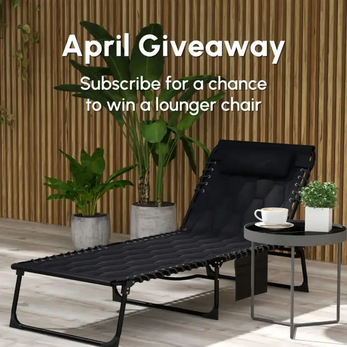 Outsunny Folding Lounger Chair Giveaway