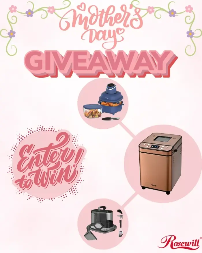Win Bread Maker Machine, Air Fryer and Carpet Cleaner