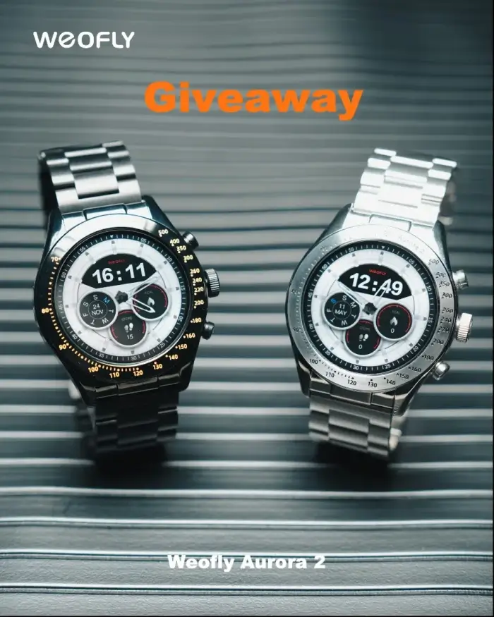 Win Weofly Aurora 2 Smart Watch Sweepstakes