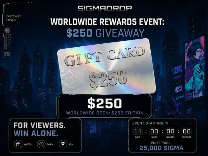 Win $250 Gift Card For Steam, Amazon, Pay Pal, App Store