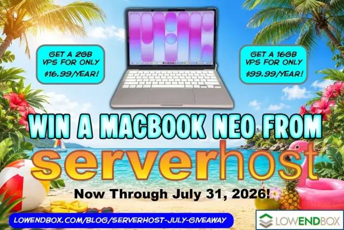 Win a MacBook Neo From Serverhost Win a MacBook Neo From Serverhost
